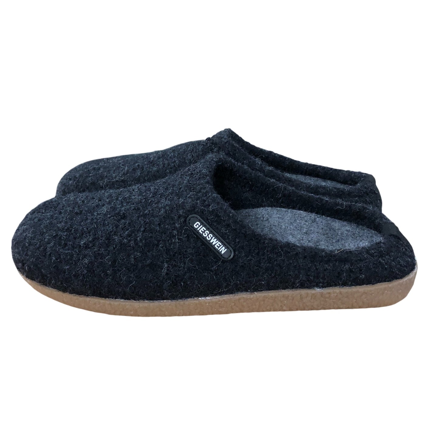 Giesswein Slippers UK 6.5 Women's Black Wool Upper Casual Indoor Footwear