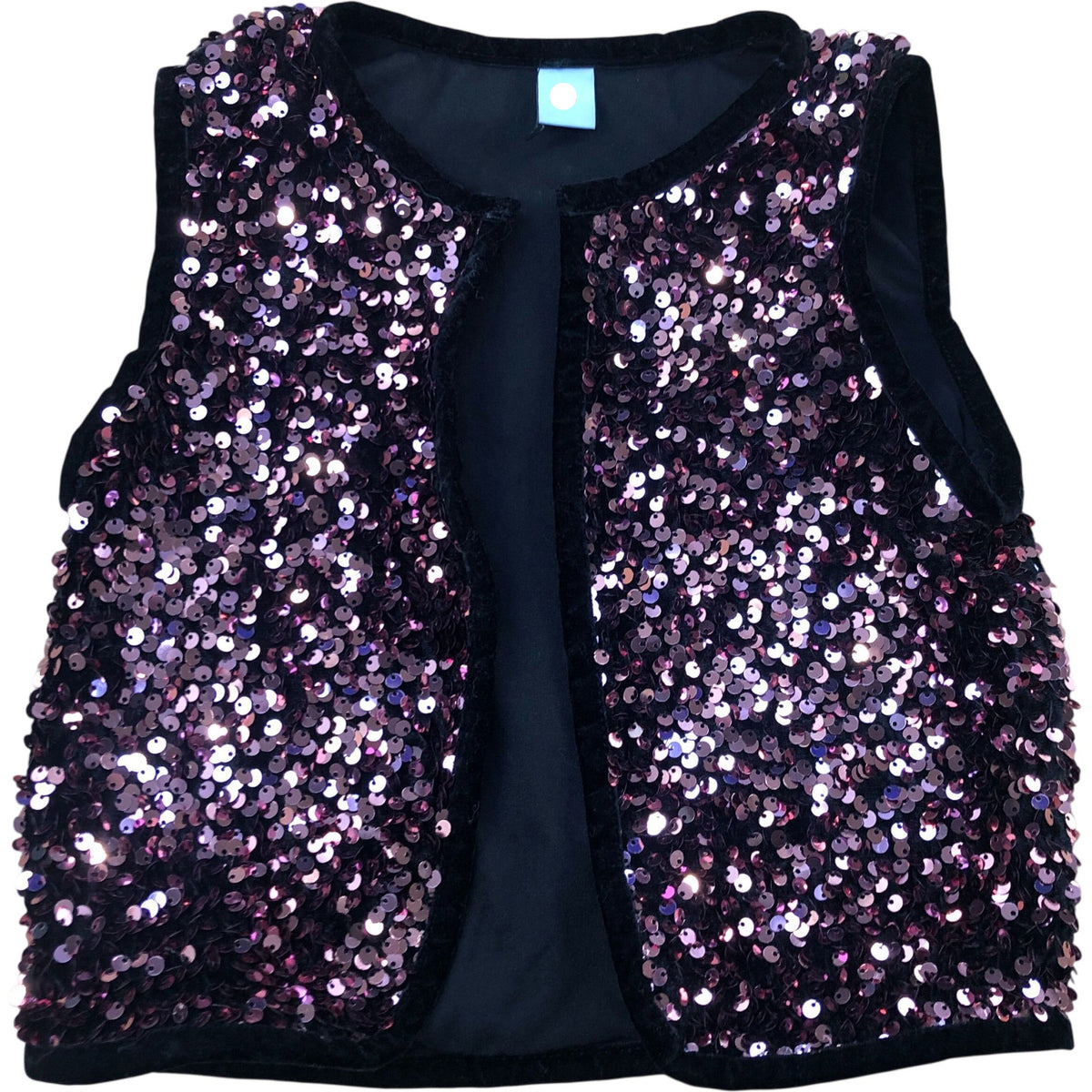 Kids Black & Pink Sequin Vest 3-4 Years