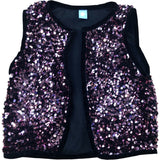 Kids Black & Pink Sequin Vest 3-4 Years