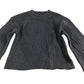 River Island XS Black Satin Slip Dress With Grey Crop Jumper Set