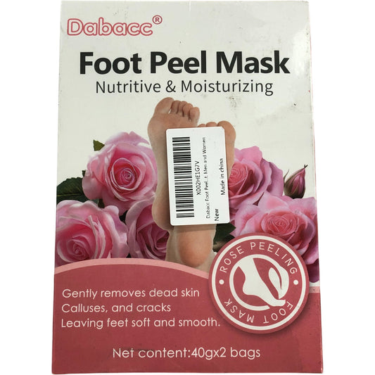 Dabacc Rose Peeling Foot Mask Nutritive And Moisturizing 40gx2 Bags