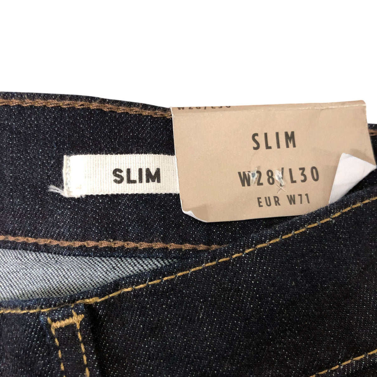 River Island Denim Specialist Slim W28 L30 Jeans Women's Dark Blue Cotton