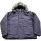 River Island Studio Brown Hooded Coat with Faux Fur