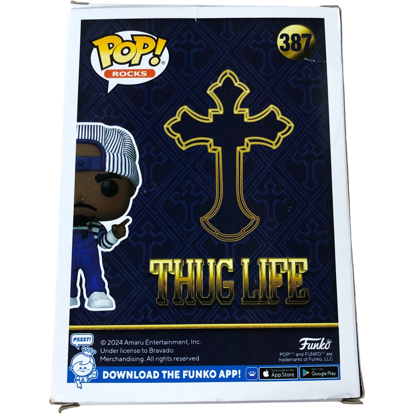 Funko POP Rocks 387 Tupac Shakur Vinyl Figure Thug Life Collectible New