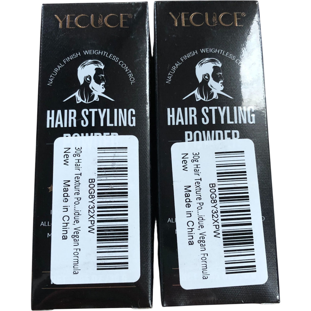 YECUCE Hair Styling Powder 30g Vegan Formula Natural Finish 2 Pack
