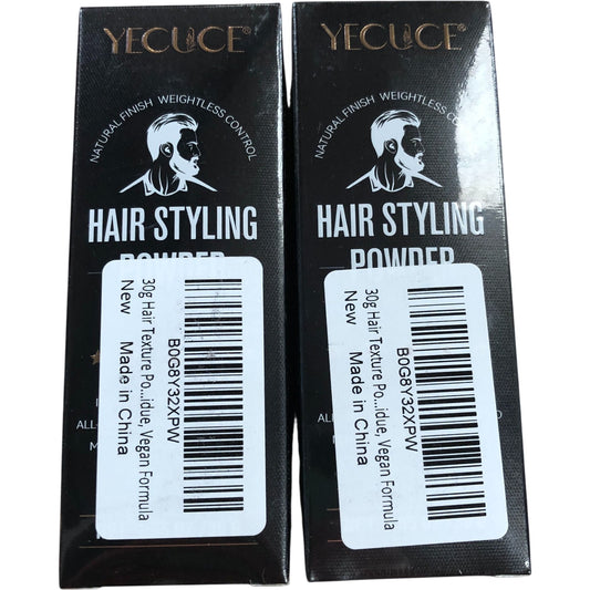 YECUCE Hair Styling Powder 30g Vegan Formula Natural Finish 2 Pack