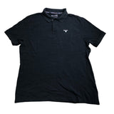 Barbour Black Polo Shirt XL Mens Cotton Short Sleeve Classic Fit