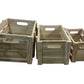 Wooden Storage Crate Set Rustic Decorative Box Organisers Home Storage Solution