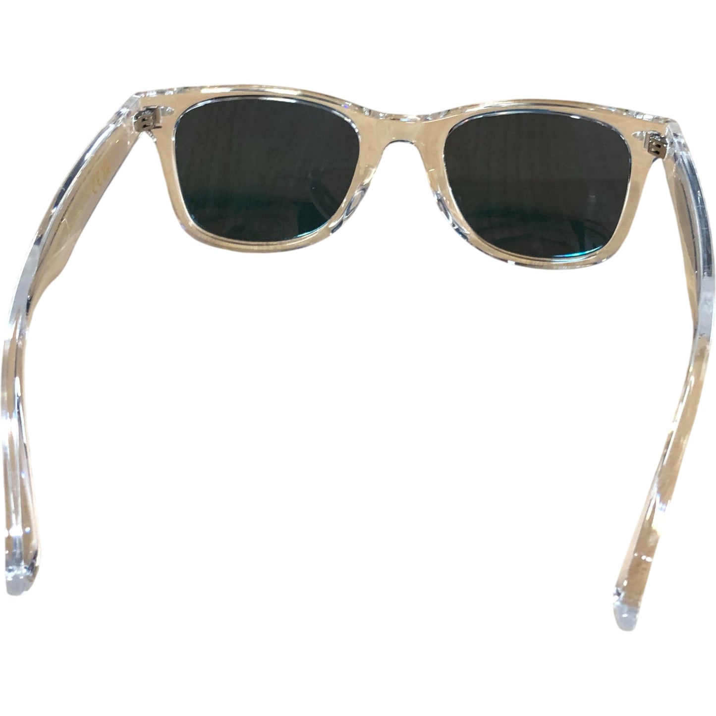 TianYesy Square Sunglasses New Clear Frame Brown Lens Unisex UV Protection