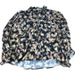 Baukjen Floral Blouse UK14 Women's Long Sleeve Black Eco Viscose Ruffled Top