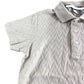 Polo Shirt 6 Years Kids Cotton Cream Chevron Pattern
