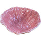 Pink Cabbage Leaf Shaped Ceramic Dish