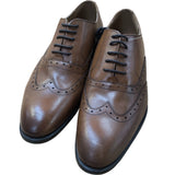 River Island Brown Brogue Formal Shoes Men's Lace Up Leather Upper Smart Style