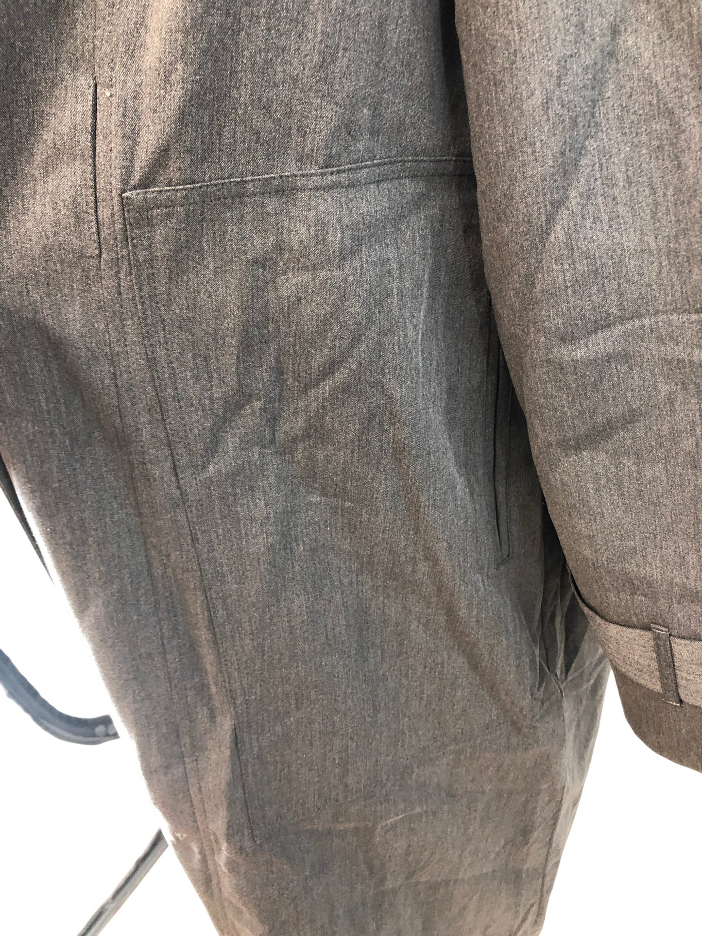 Womens Grey Oversized Jacket Size 18/20 Smart Casual Lightweight Outerwear