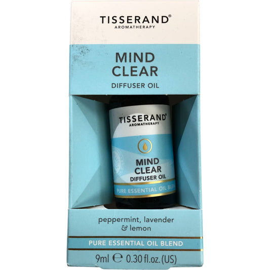 Tisserand Mind Clear Diffuser Oil 9ml Pure Essential Oil Blend Peppermint