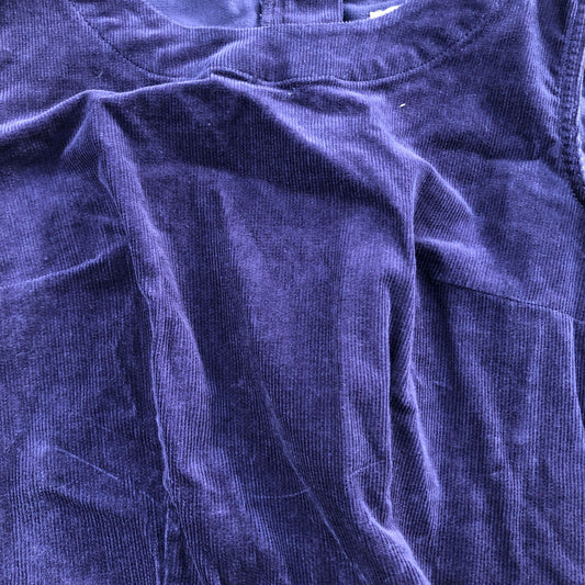 Women's Purple Sleeveless Dress UK Size 6 Stretchy Organic Cotton