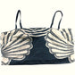 River Island Women's Black Shell Print Crop Top UK S Adjustable Straps