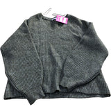 Women's Size 8 V Neck Sweater Thick Knit Long Sleeve Green Top