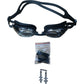 Swimming Goggles UV Shield Anti Fog Black