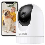 Cinnado D1 2K Indoor Security Camera Smart WiFi Pan Tilt Home Surveillance