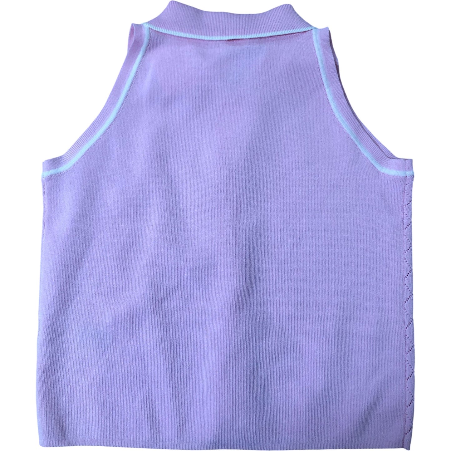 River Island Pink Sleeveless Top Women's Button Up Heart Detail 9-10 Years
