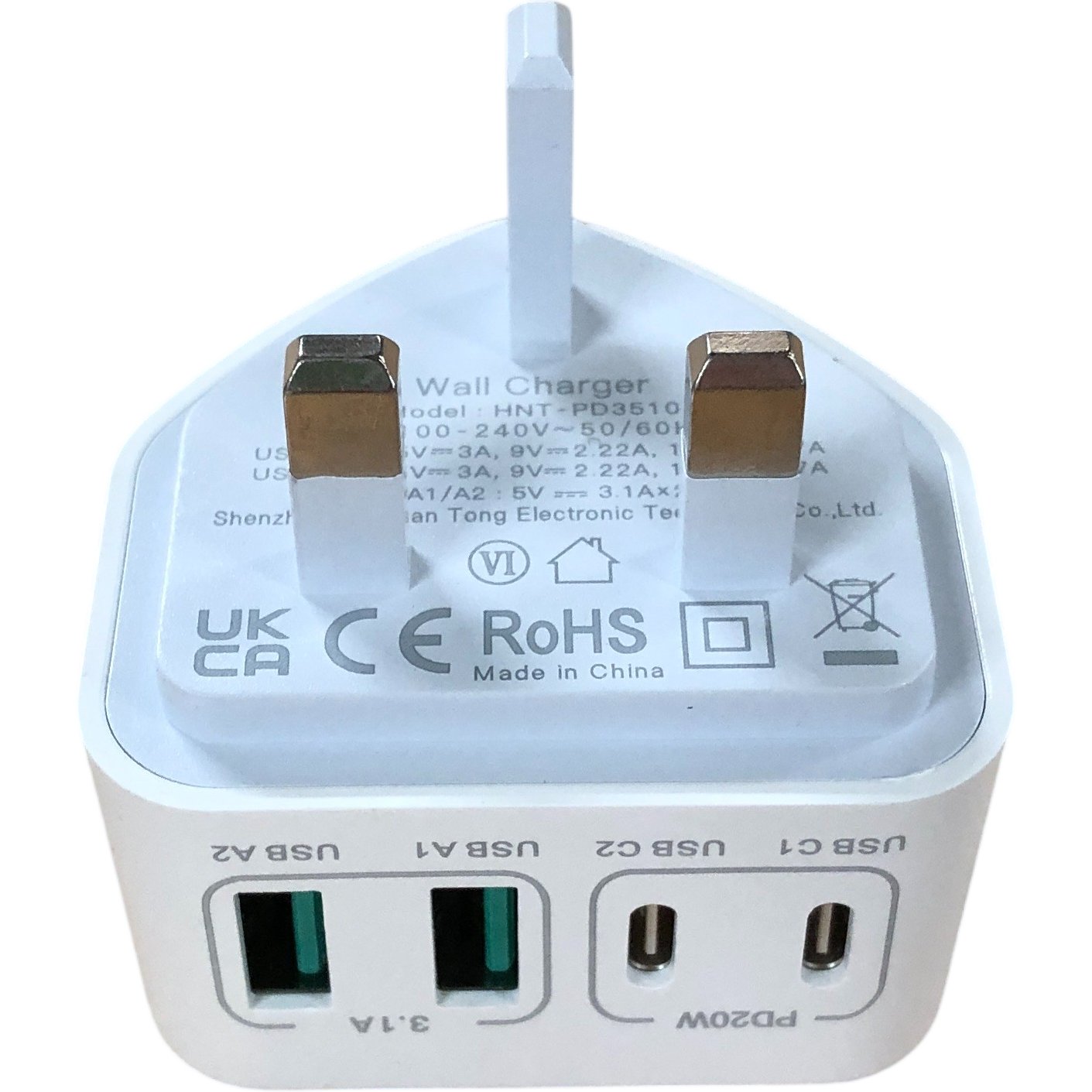 40W Fast Charging USB Type C Wall Charger Adapter UK Plug Power Supply