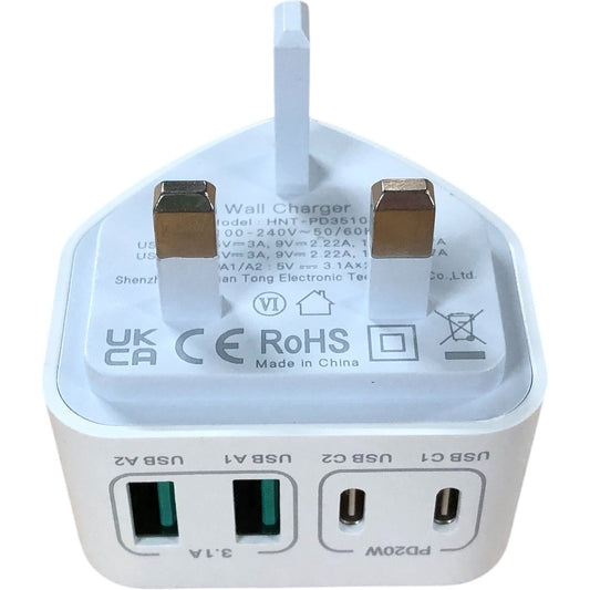 40W Fast Charging USB Type C Wall Charger Adapter UK Plug Power Supply