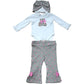 River Island Baby Girls Outfit Set Top Leggings Headband 3 Piece 0-3 Months