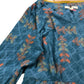 Floral Print Dress UK12 Women's Long Sleeves Blue