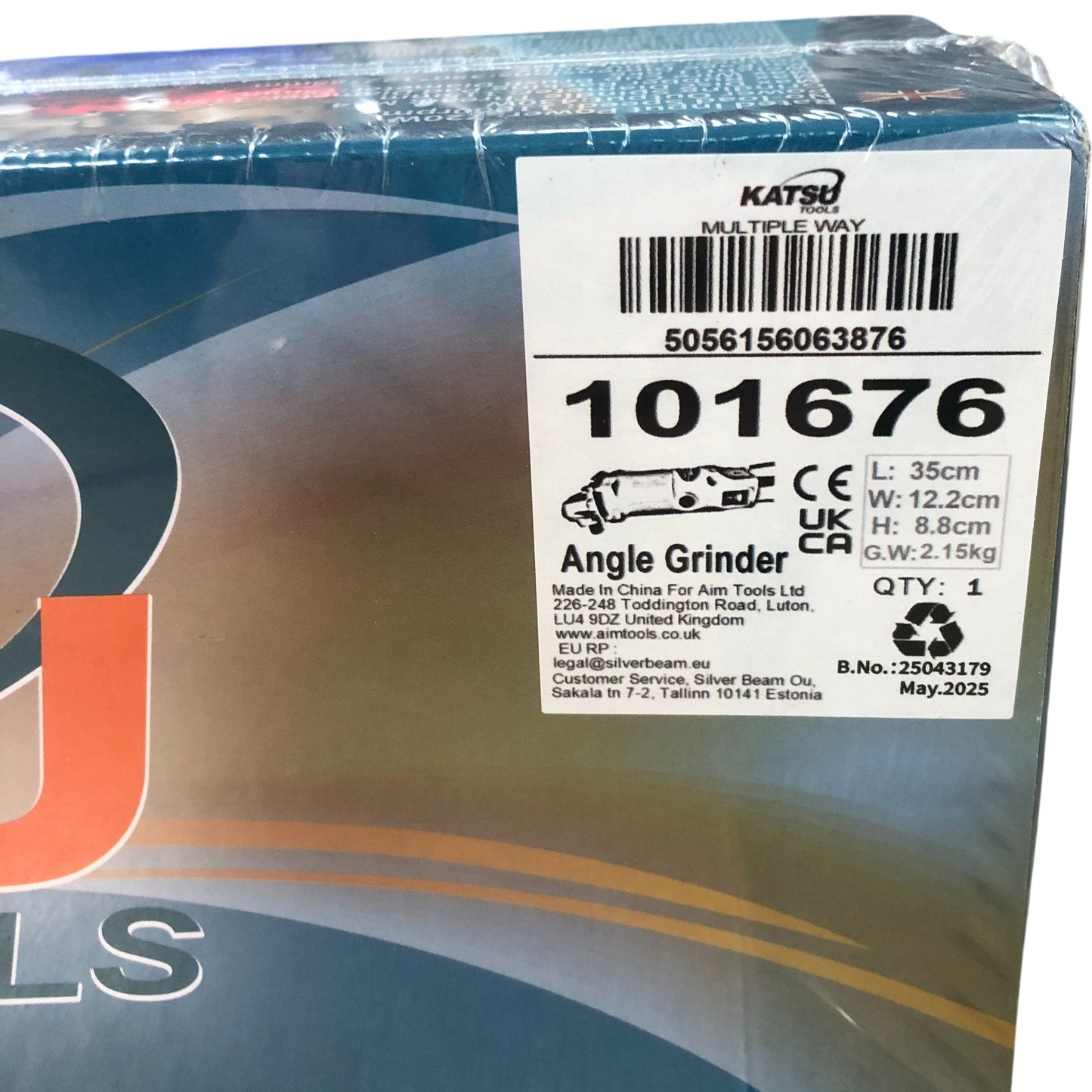 Katsu Tools Angle Grinder 720 Watt Powerful Lightweight Heavy Duty Structure