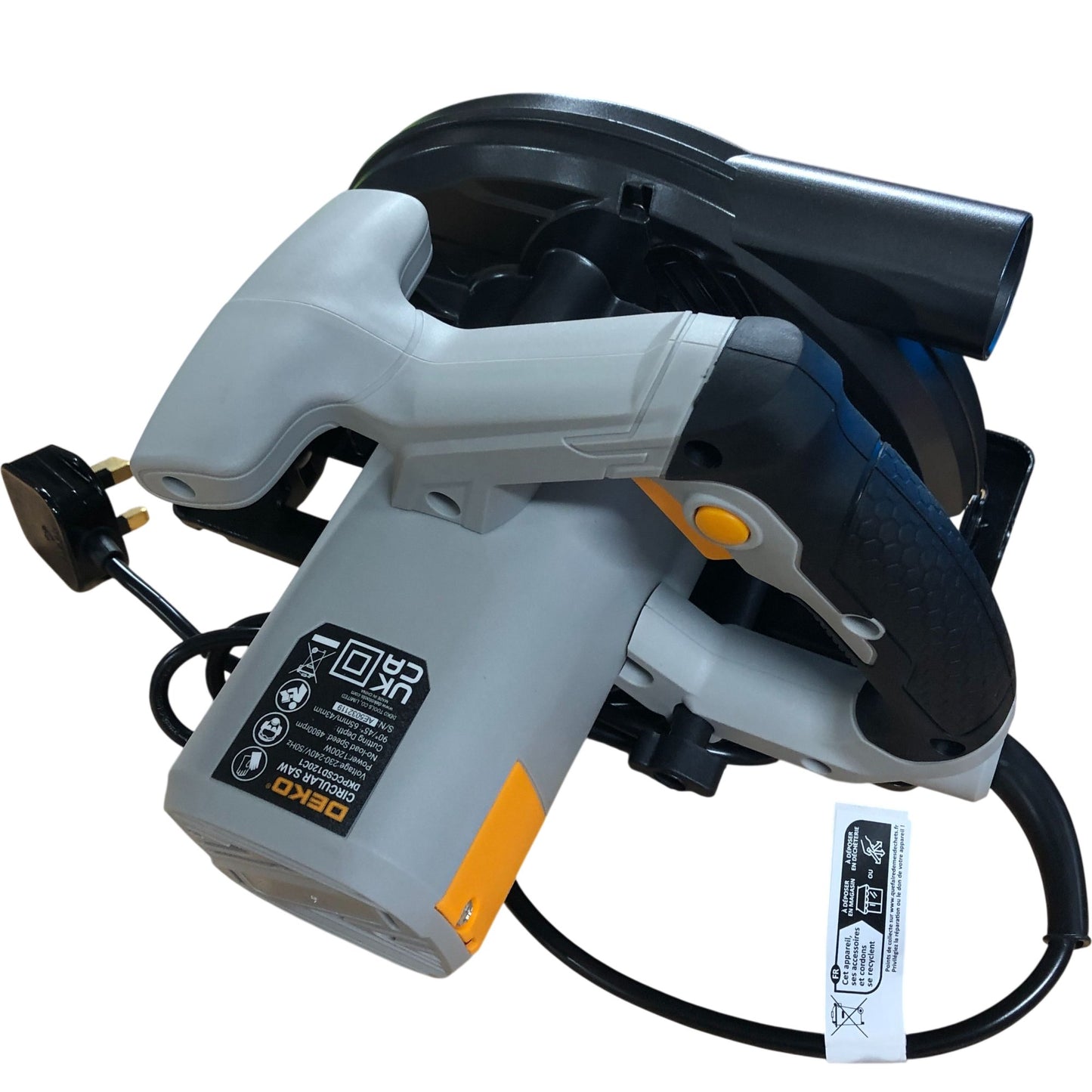 DEKO Circular Saw DKPCCSD120C1 1200W 185MM 4800RPM Cutting Tool Power Saw