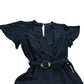 Black Jumpsuit UK6 Women’s Wide Leg Belted