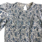River Island Floral Print Blouse UK8 Women's Long Sleeve Peplum Top Cotton
