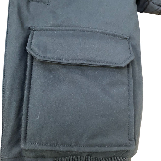 Puffer Jacket Kids Size 6 Years Warm Black Hooded Winter Coat
