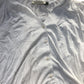 Baukjen White Blouse Women's Size 12 V Neck Button Up Short Sleeve