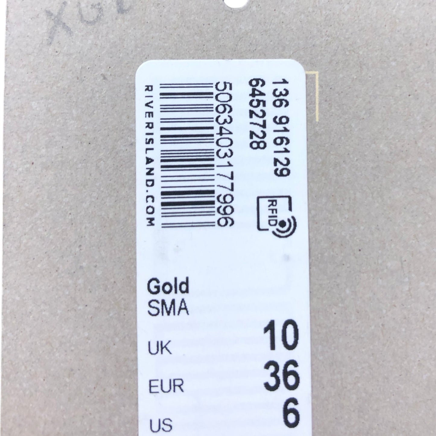 River Island Gold Shimmer Trousers UK 10 Women's Elasticated Waist Evening Wear