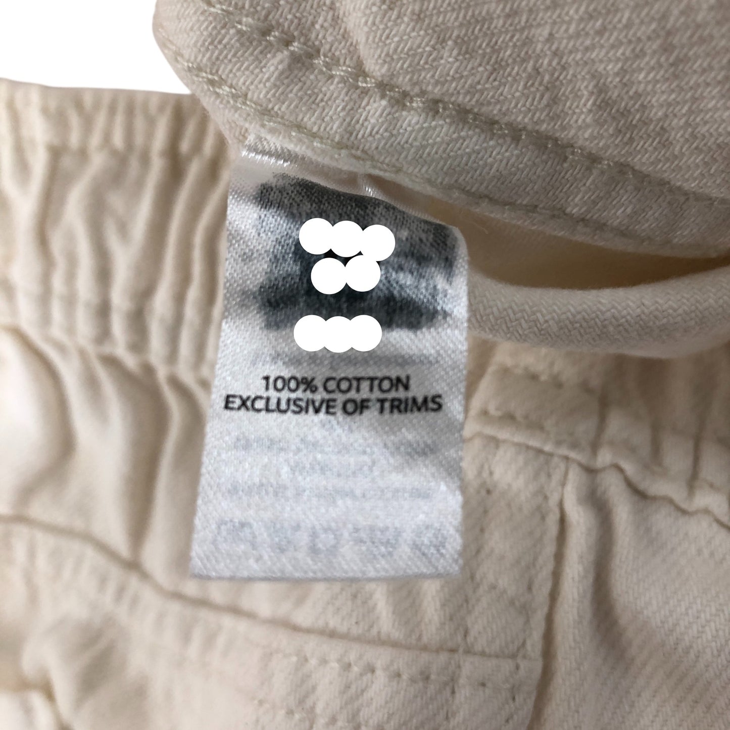 Women's Casual Cream Trousers UK8