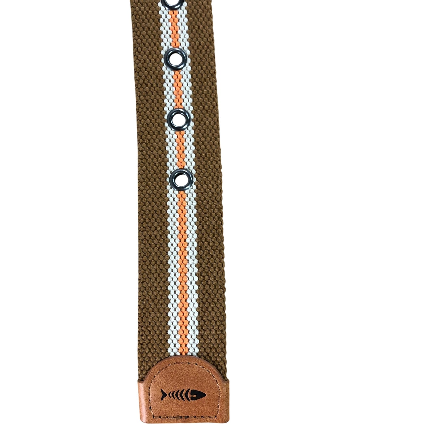 Weird Fish Tan Belt S/M Men's Adjustable Cotton Woven Casual Accessories