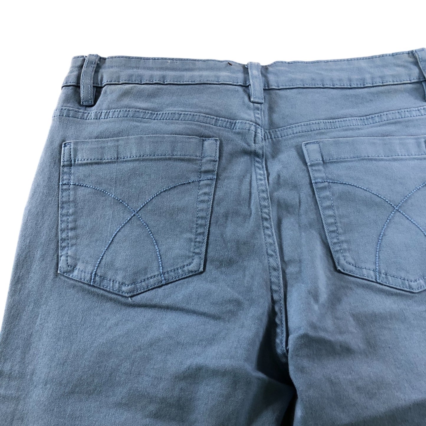 Crew Clothing Company Cropped Trousers UK10 Women's Blue