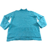 River Island Women's Blue Knit Jumper High Neck Long Sleeve Size XS