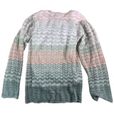 River Island Girls Cardigan UK7-8 Light Green Knitted Lace Style Sweater