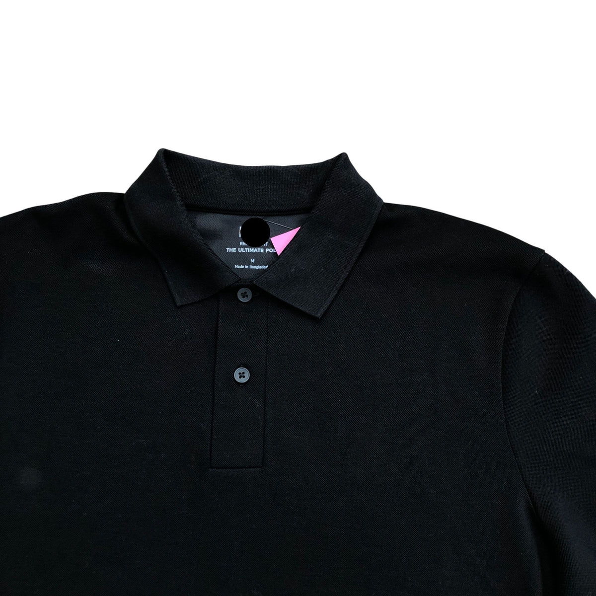 Regular Fit Ultimate Polo Black Short Sleeve Shirt Size M