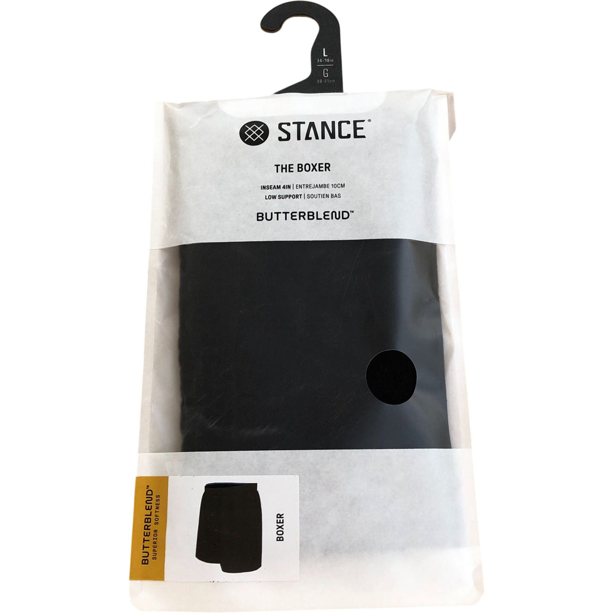Stance Butterblend Black Boxer Briefs Size Large