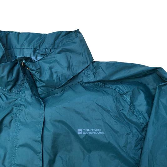 Mountain Warehouse Pakka Women's Lightweight Waterproof Jacket Green