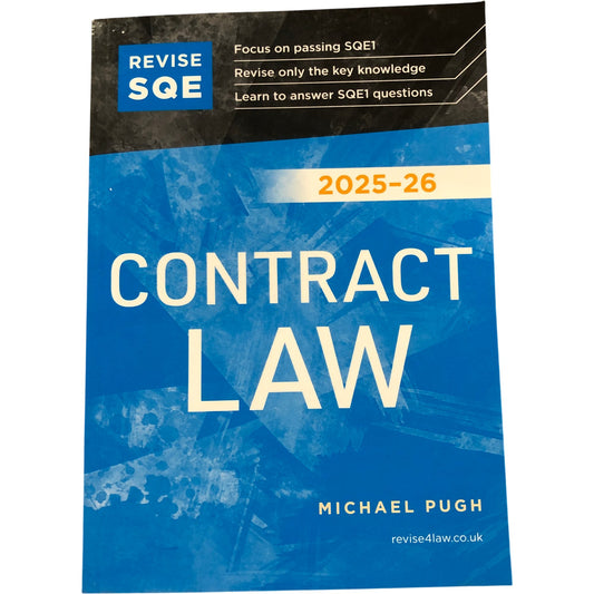 REVISE SQE Contract Law 2025-26 Michael Pugh Essential Guide for SQE1 Success