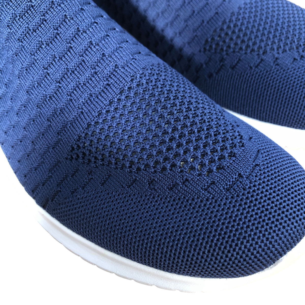 Slip On Sneakers Lightweight Breathable Navy Blue UK10.5