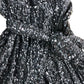 Love & Roses Black Sequin Jumpsuit UK16 Women's V Neck Wide Leg Party Wear