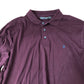 French Connection Long Sleeve Polo Shirt Mens Burgundy Cotton XL