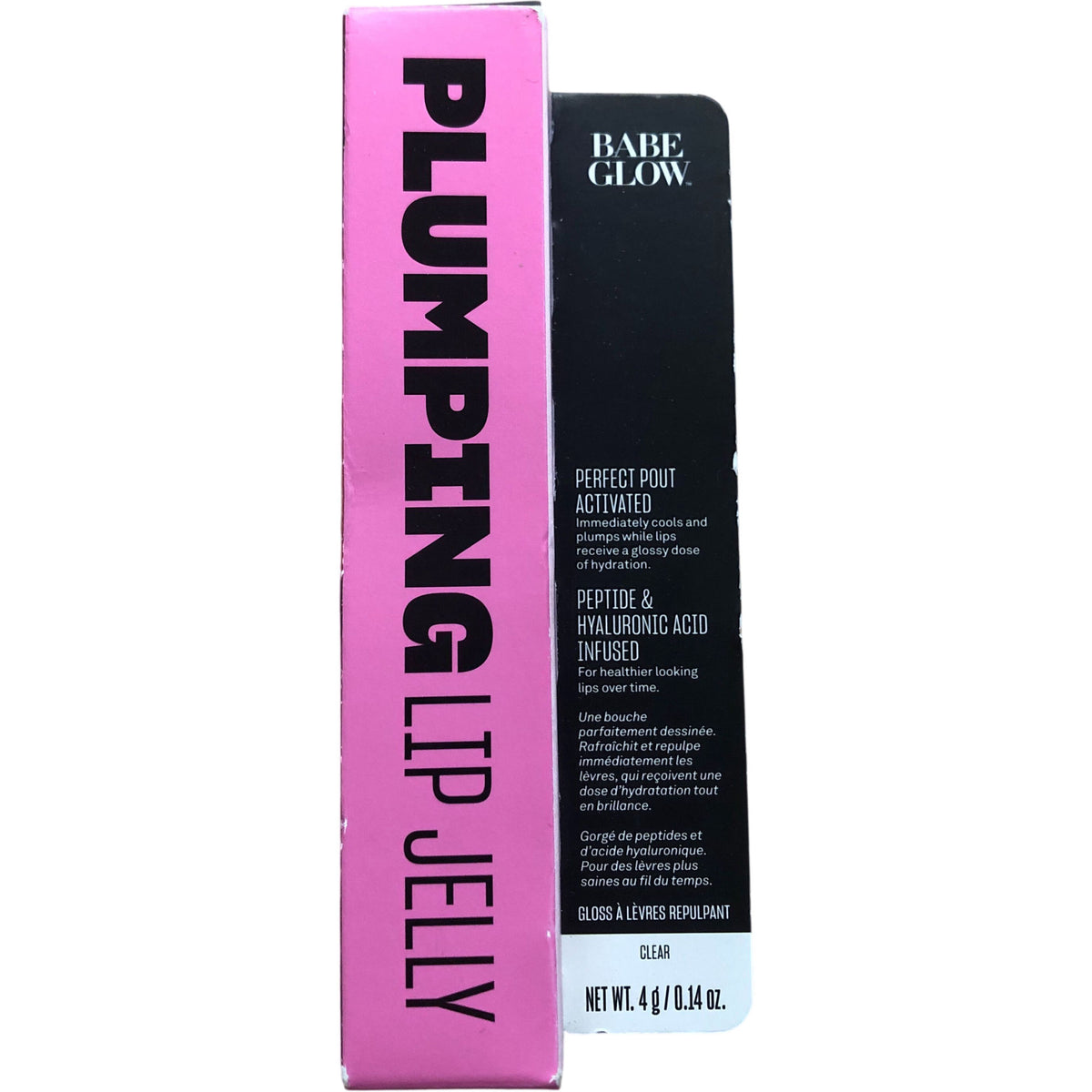 Babe Glow Plumping Lip Jelly Clear 4g Hydrating Gloss Perfect Pout