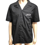 River Island Black Short Sleeve Shirt Size XL Mens Casual Material Poly Cotton